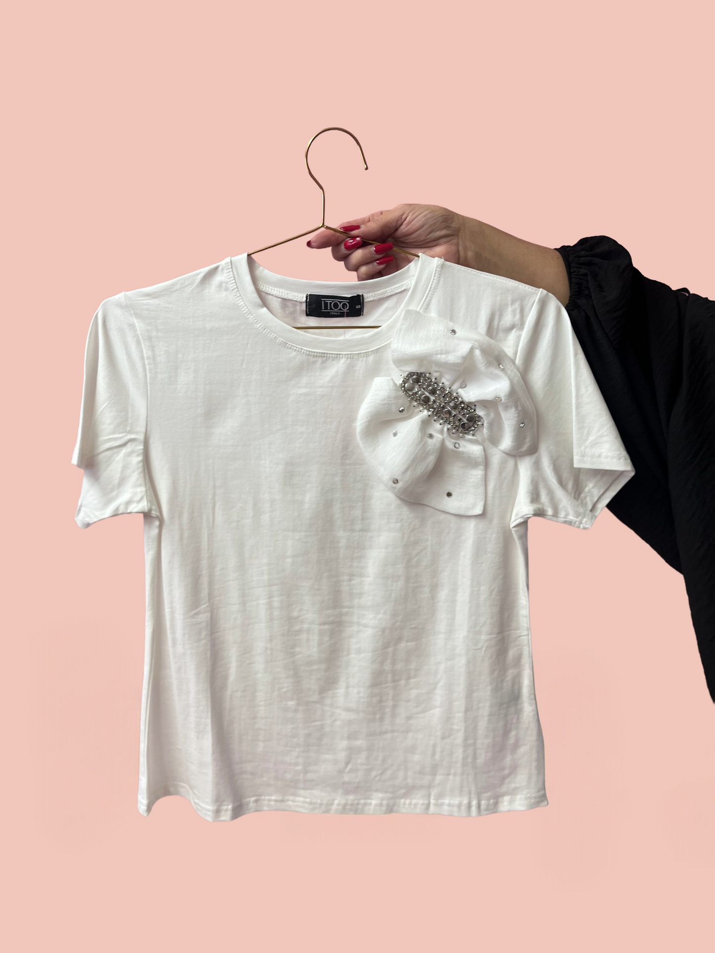 White Bow Shirt