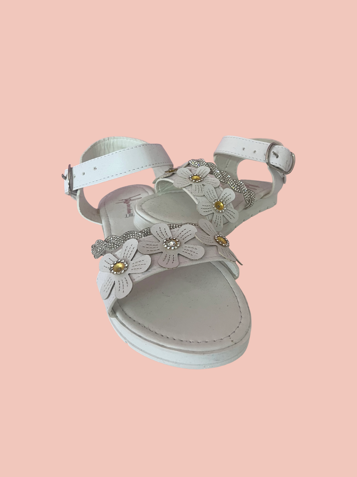 Kids White Sandals