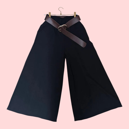 Pantalón Acampanado ancho con Cinturón