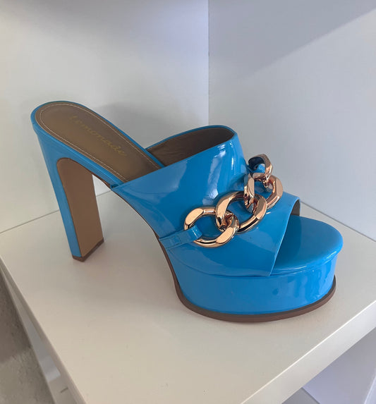 Blue Chain Heel