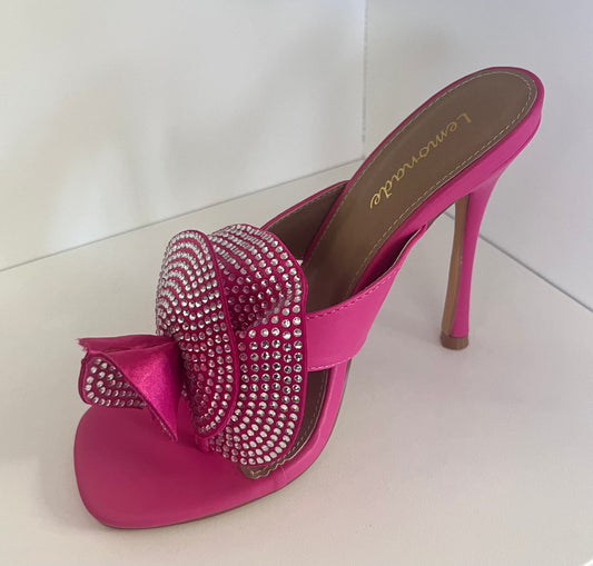 Pink Flower Heel