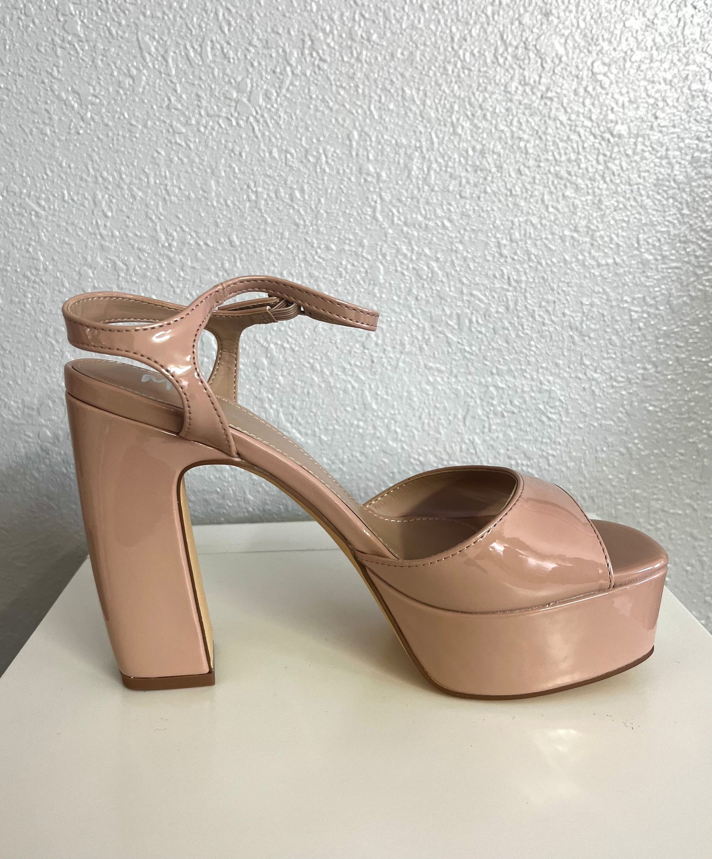 Nude Chunky Heel