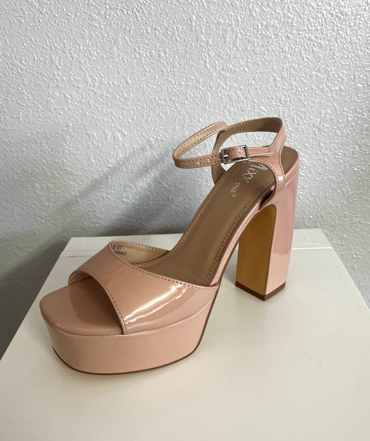 Nude Chunky Heel