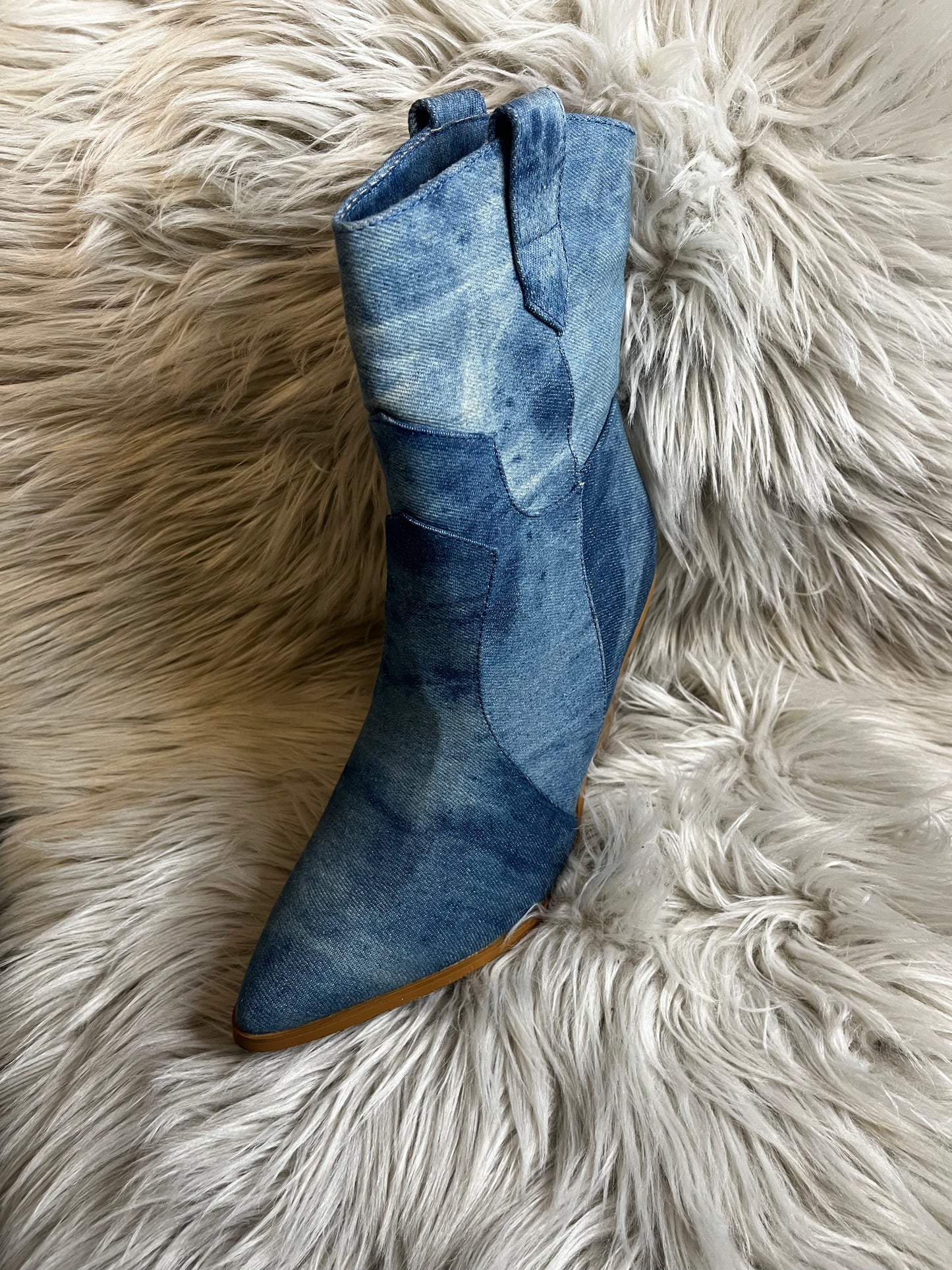 Denim Bootie