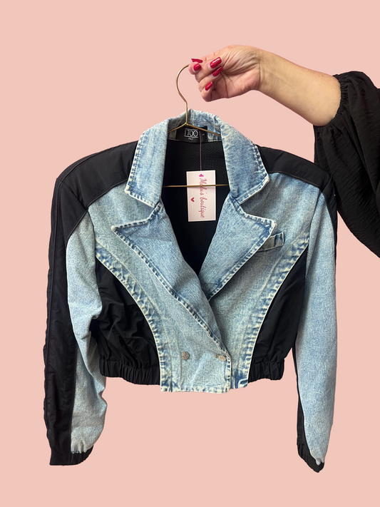 Black and Denim Jacket