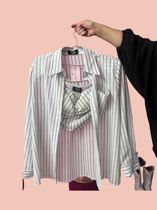 Striped Long Sleeve Set