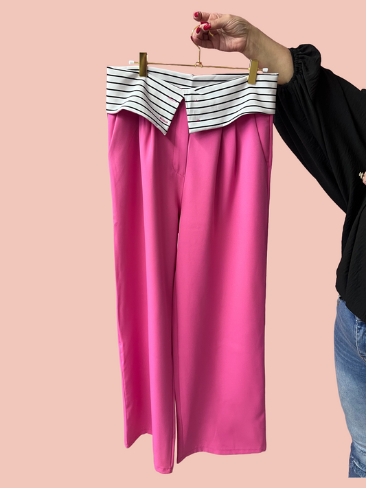 Pink Striped Pant