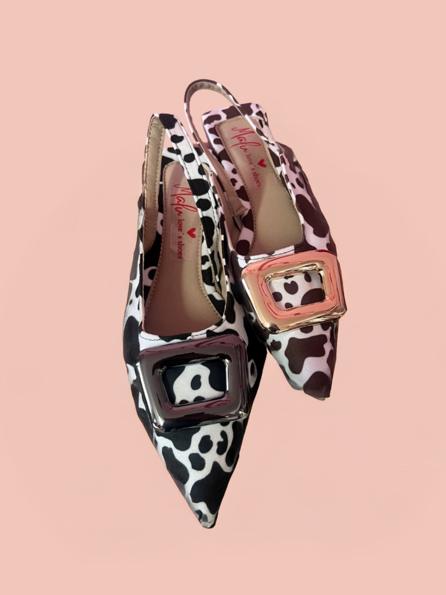 Cow Print Flats