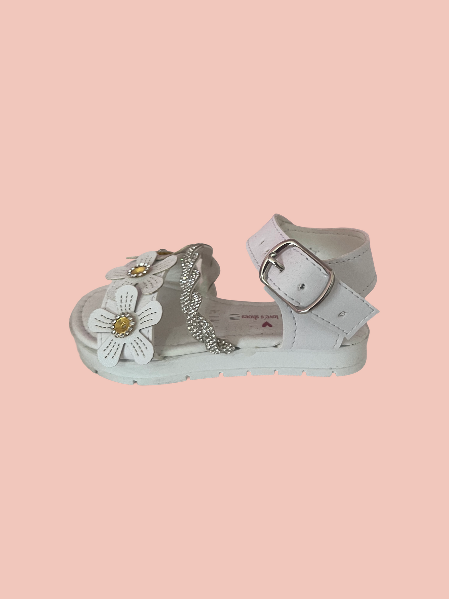 Kids White Sandals
